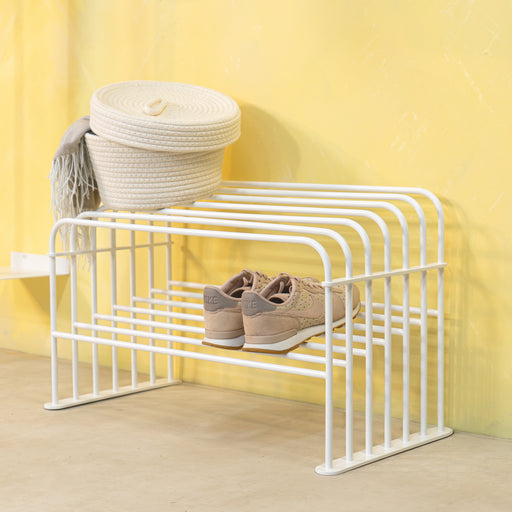 Schoenenrek GRID 70 Staal Wit 70x70x40.5cm Spinder Design-Schoenenrekken-Spinder