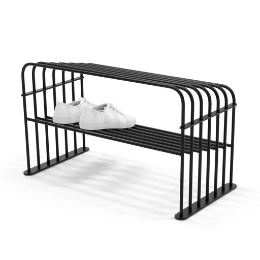 Schoenenrek GRID 70 Staal Zwart 70x34x40.5cm Spinder Design-Schoenenrekken-Spinder