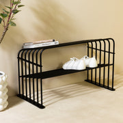 Schoenenrek GRID 70 Staal Zwart 70x34x40.5cm Spinder Design-Schoenenrekken-Spinder
