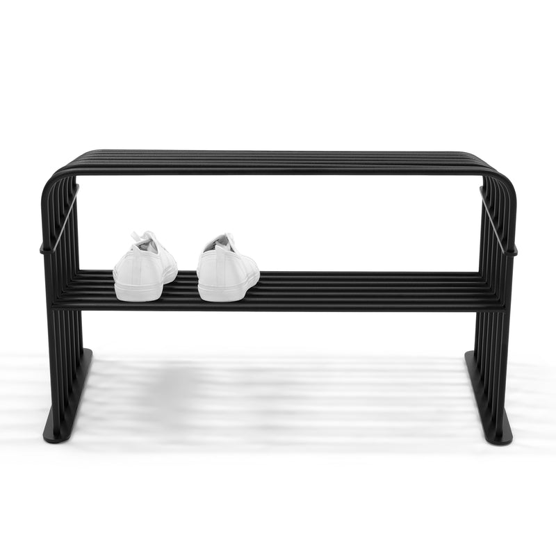 Schoenenrek GRID 70 Staal Zwart 70x34x40.5cm Spinder Design-Schoenenrekken-Spinder