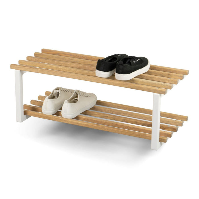 Schoenenrek MARCO Staal Wit Eiken 71x34x26cm Spinder Design-Opbergkasten-Spinder