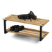 Schoenenrek MARCO Staal Zwart Eiken 71x34x26cm Spinder Design-Opbergkasten-Spinder