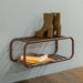 Schoenenrek RETRO Staal Chocolate Brown 72x35.2x28cm-Schoenenrekken-Spinder