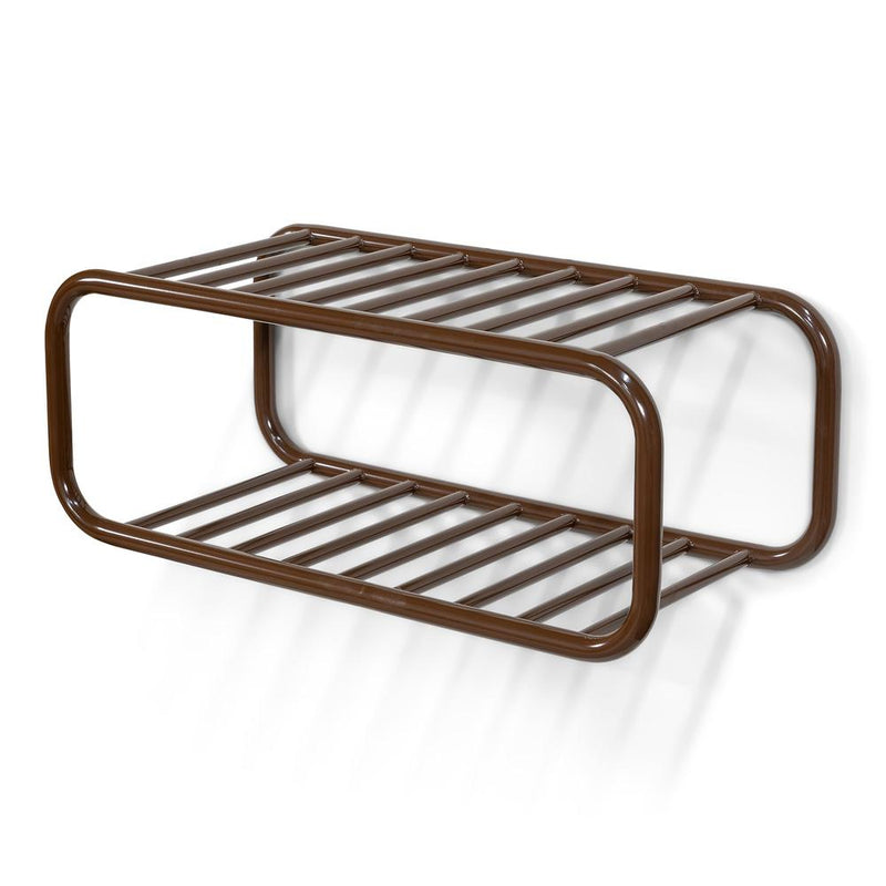 Schoenenrek RETRO Staal Chocolate Brown 72x35.2x28cm-Schoenenrekken-Spinder
