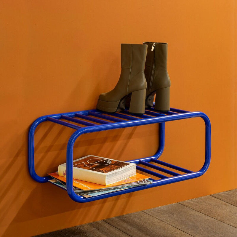 Schoenenrek RETRO Staal Ultramarine 72x35.2x28cm Spinder Design-Schoenenrekken-Spinder