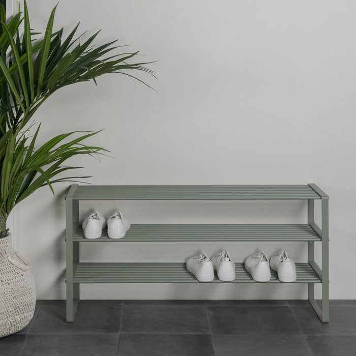 Schoenenrek REX SR 2 - 100 cm Staal Dusty Green 100x29x48.5cm Spinder Design-Schoenenrekken-Spinder