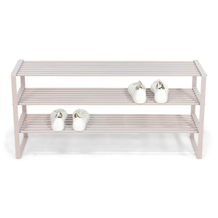 Schoenenrek REX SR 2 - 100 cm Staal Silky Taupe 100x29x48.5cm-Opbergkasten-Spinder
