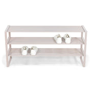 Schoenenrek REX SR 2 100 cm Staal Silky Taupe 100x29x48.5cm-Schoenenrekken-Spinder