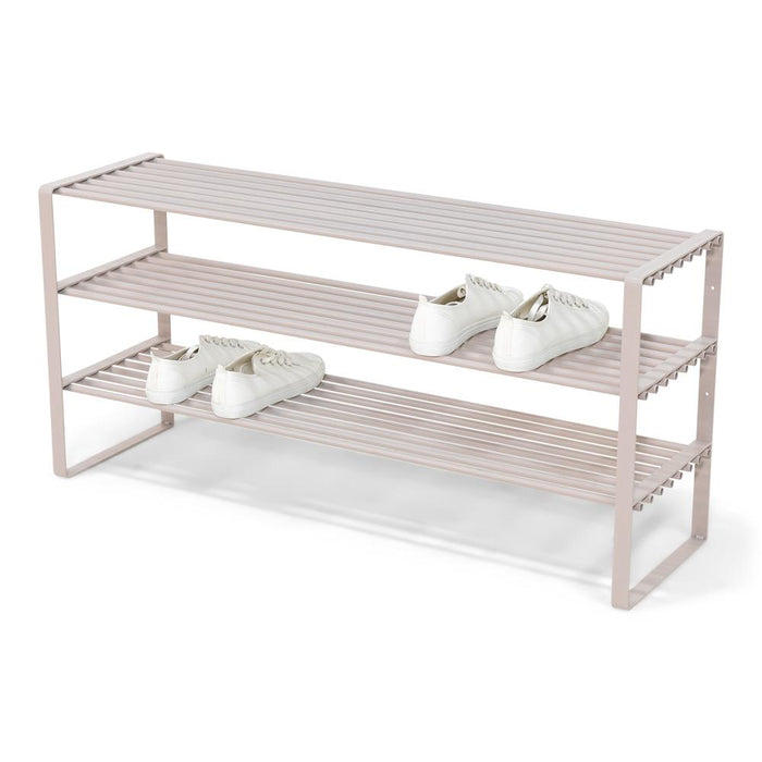 Schoenenrek REX SR 2 - 100 cm Staal Silky Taupe 100x29x48.5cm-Schoenenrekken-Spinder