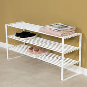 Schoenenrek REX SR 2 100cm Staal Wit 100x29x48.5cm-Schoenenrekken-Spinder
