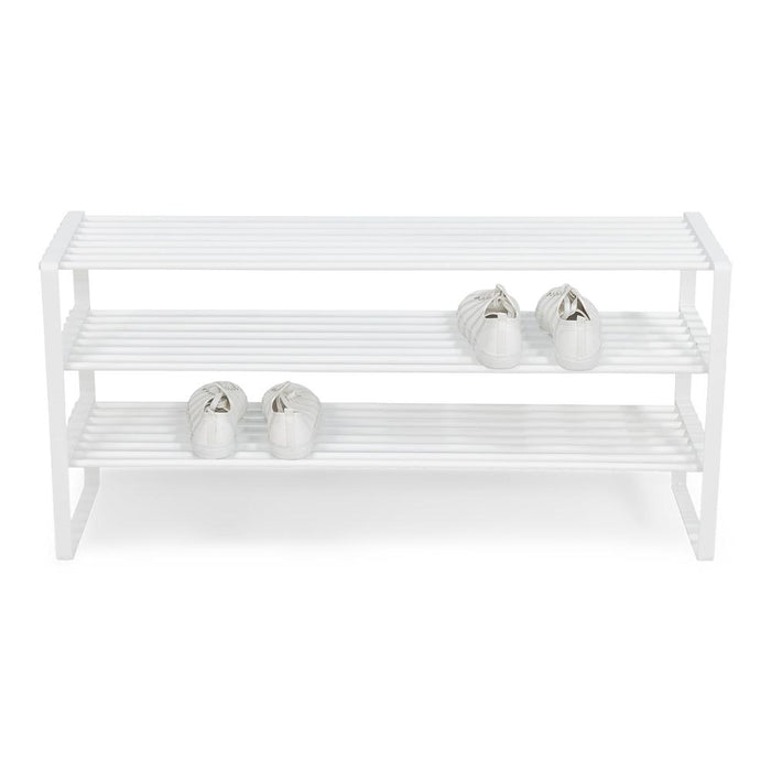 Schoenenrek REX SR 2 - 100cm Staal Wit 100x29x48.5cm-Schoenenrekken-Spinder