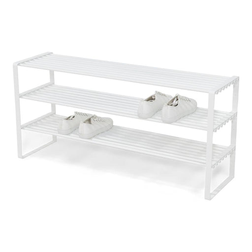Schoenenrek REX SR 2 100cm Staal Wit 100x29x48.5cm-Schoenenrekken-Spinder