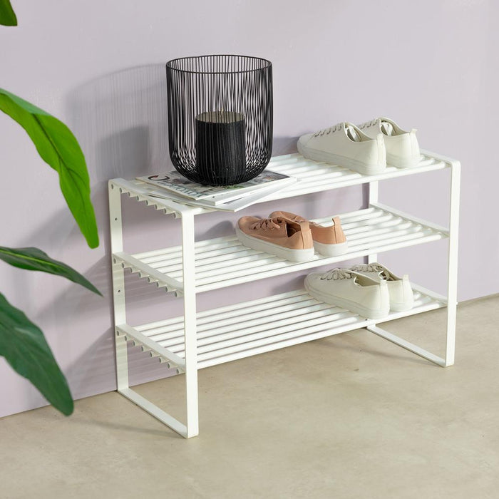 Schoenenrek REX SR 2 Staal Wit 70x29x48.5cm Spinder Design-Schoenenrekken-Spinder