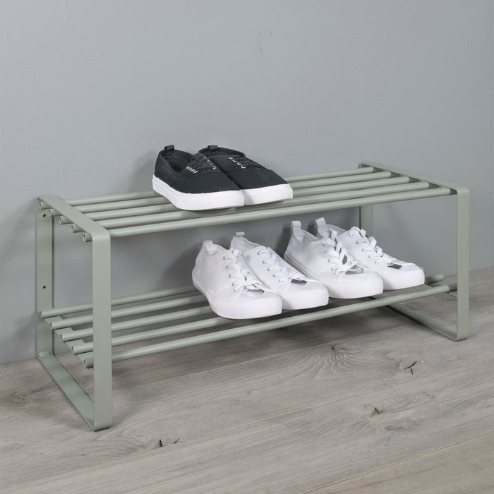 Schoenenrek REX Staal Dusty Green 70x29x27cm Spinder Design-Schoenenrekken-Spinder
