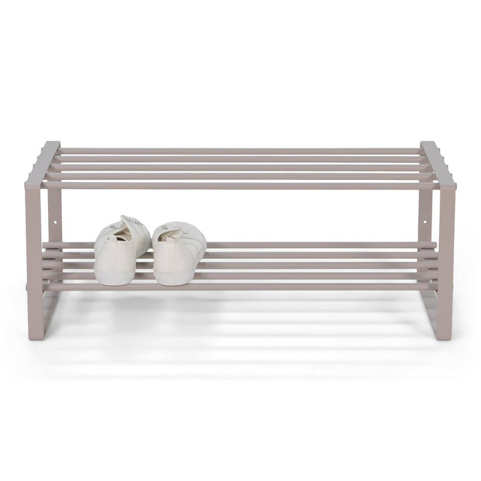 Schoenenrek REX Staal Silky Taupe 70x29x27cm Spinder Design-Opbergkasten-Spinder