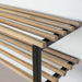 Schoenenrek RIZZOLI Staal Zwart Eiken 100x34x26cm Spinder Design-Schoenenrekken-Spinder