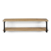 Schoenenrek RIZZOLI Staal Zwart Eiken 100x34x26cm Spinder Design-Schoenenrekken-Spinder