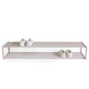 Schoenenrek SCHOOL 120 Staal Silky Taupe 118x30.5x20.5cm-Schoenenrekken-Spinder