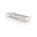 Schoenenrek SCHOOL 120 Staal Silky Taupe 118x30.5x20.5cm Spinder Design-Schoenenrekken-Spinder