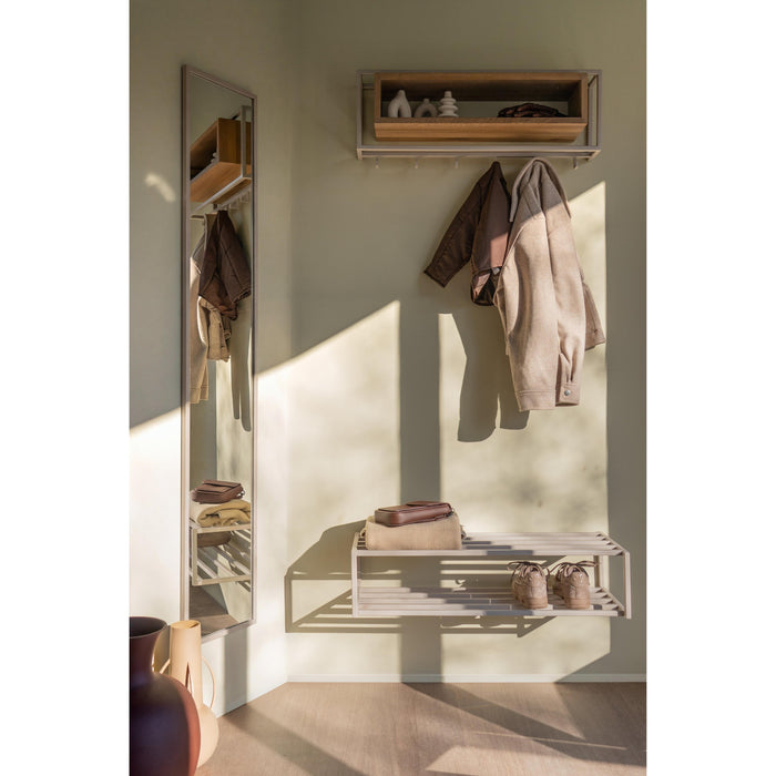 Schoenenrek SCHOOL 80 Staal Silky Taupe 78x30.5x20.5cm-Schoenenrekken-Spinder