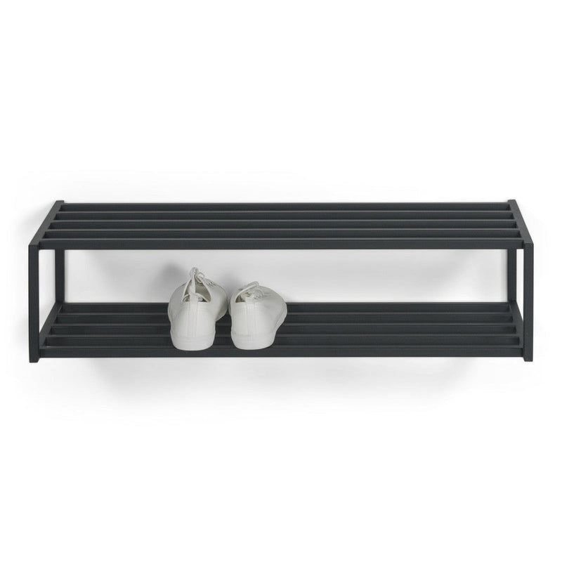 Schoenenrek SCHOOL 80 Staal Zwart 78x30.5x20.5cm Spinder Design-Schoenenrekken-Spinder