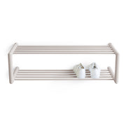 Schoenenrek SOENZ Staal Silky Taupe 80x33.5x23cm Spinder Design-Schoenenrekken-Spinder