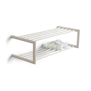 Schoenenrek SOENZ Staal Silky Taupe 80x33.5x23cm Spinder Design-Schoenenrekken-Spinder