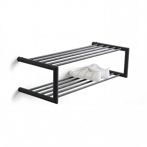 Schoenenrek SOENZ Staal Zwart 80x33.5x23cm Spinder Design-Schoenenrekken-Spinder