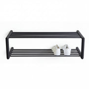 Schoenenrek SOENZ Staal Zwart 80x33.5x23cm Spinder Design-Schoenenrekken-Spinder