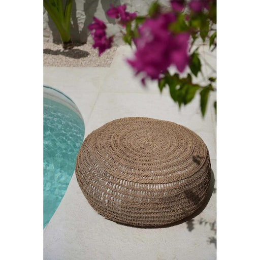 Seagrass Pouffe - Naturel - M-Eetkamerstoelen-Bazar Bizar