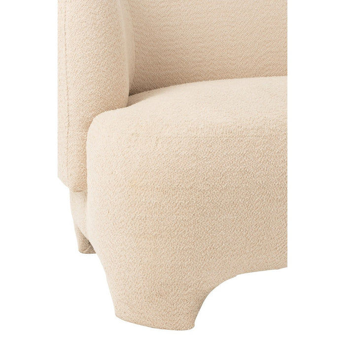 Seat 2 | 3-Person Knitted Textiel | Hout Wit-2-Zitsbanken-J-Line