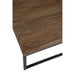 Set 2 salontafels hout/metaal bruin+zwart-Salontafels-J-Line