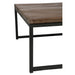 Set 2 salontafels hout/metaal bruin+zwart-Salontafels-J-Line