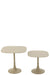 Set Of 2 Tables Square Aluminium Ivory-Bijzettafels-J-Line