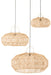 Set Of 3 Lamp Shades Rattan Natural-Hanglampen-J-Line