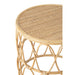 Set Van 2 bijzettafel golf patroon rotan naturel-Bijzettafels-J-Line