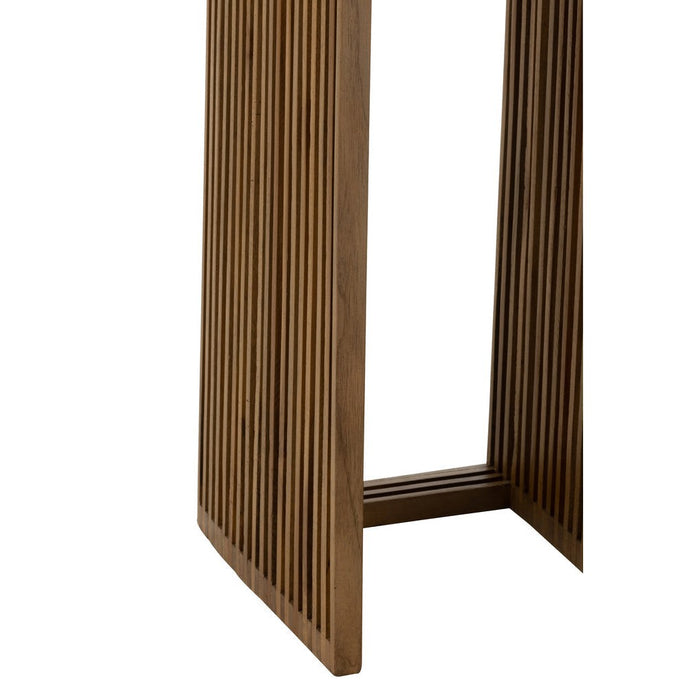 Set Van 2 bijzettafel kubus gerecycleerd teak naturel-Bijzettafels-J-Line