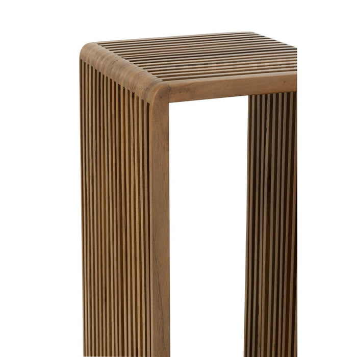 Set Van 2 bijzettafel kubus gerecycleerd teak naturel-Bijzettafels-J-Line