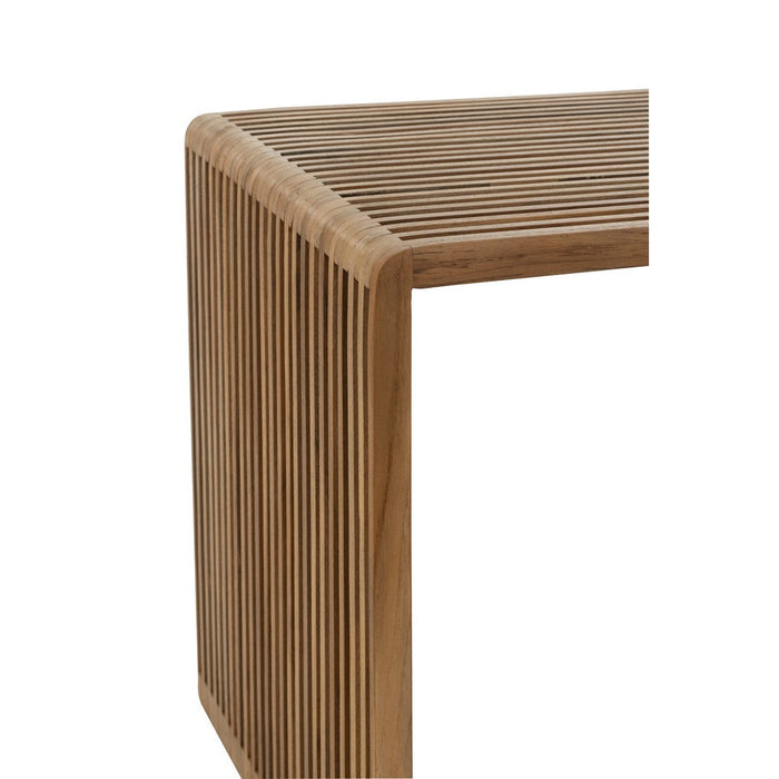 Set Van 2 bijzettafel kubus gerecycleerd teak naturel-Salontafels-J-Line