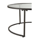 Set Van 2 salontafels rond metaal zwart-Salontafels-J-Line