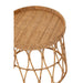 Set Van 2 tafel rond rotan/multiplex naturel-Bijzettafels-J-Line