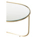 Set Van 2 tafels porte metaal/glas goud-Bijzettafels-J-Line