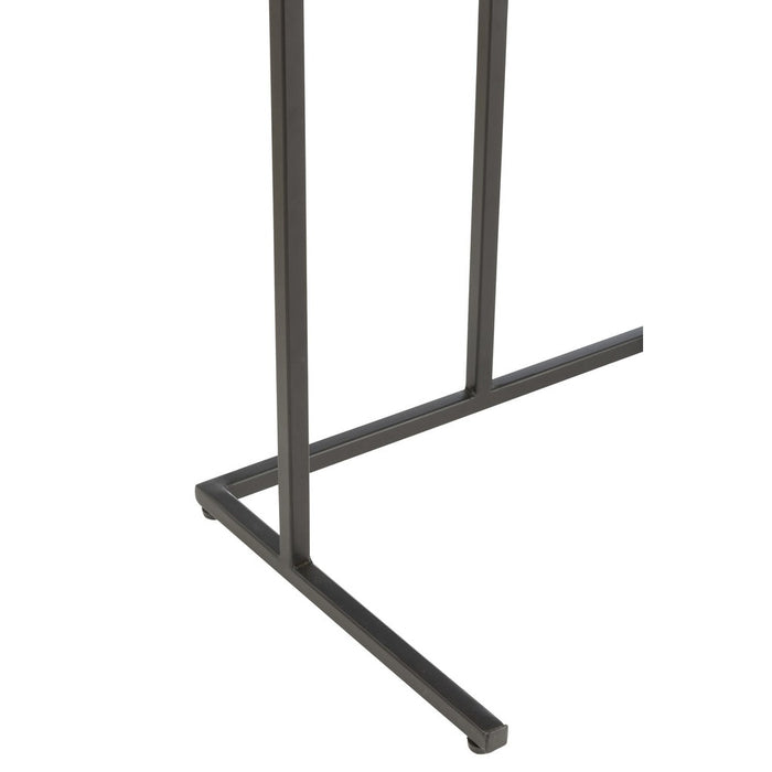 Set Van 2 tafels rechthoek ijzer/mangohout bruin/zwart-Bijzettafels-J-Line