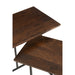 Set Van 2 tafels rechthoek ijzer/mangohout bruin/zwart-Bijzettafels-J-Line