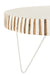 Set Van 2 tafels ying hout metaal wit-Salontafels-J-Line