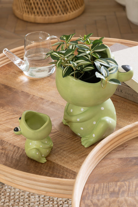 Set Van 3 bijzettafel rond mango hout naturel-Salontafels-J-Line