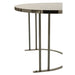 Set Van 3 salontafels zilver/bruin metaal/mdf-Bijzettafels-J-Line