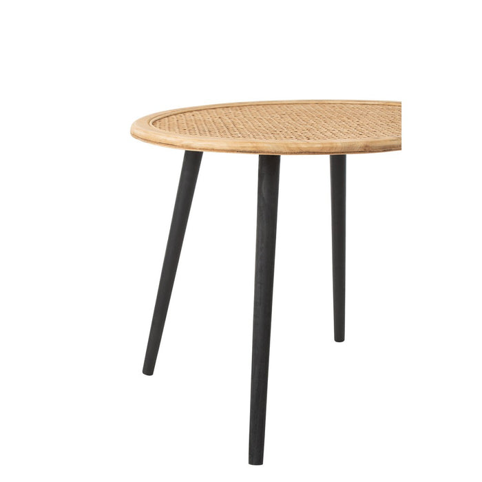 Set Van twee bijzettafel bamboo naturel-Bijzettafels-J-Line