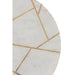 Set Van twee bijzettafel marmer/ijzer goud/wit-Bijzettafels-J-Line