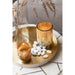 Set Van twee bijzettafel marmer/ijzer goud/wit-Bijzettafels-J-Line